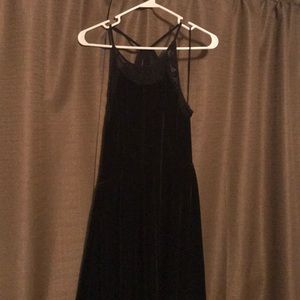 Black velvet Free People dress